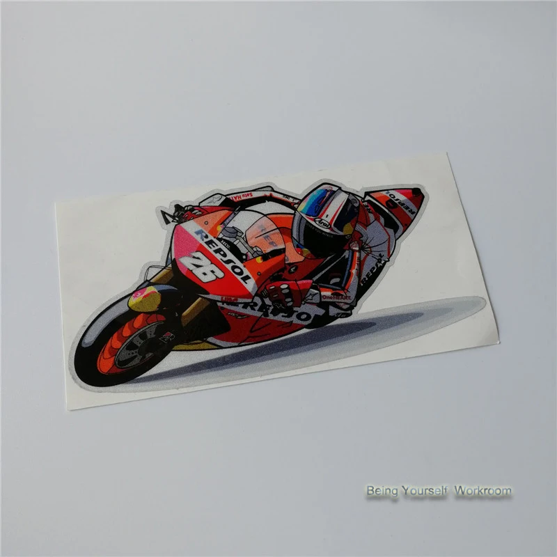 Светоотражающие наклейки Grand Prix для мотоцикла Дани педроса 26 дюймов|team decals|decals