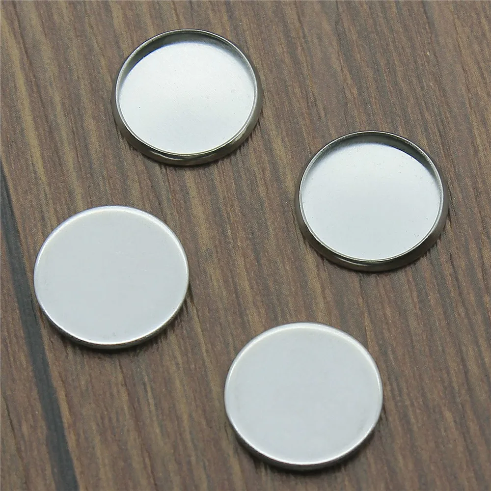 

50%OFF(50 pcs or more) 8mm 10mm 12mm 14mm 16mm 18mm 20mm 25mm Simple Cabochon Base Setting Pendant Tray Blank