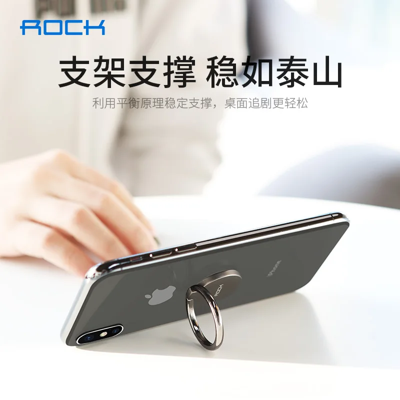 Rock Magnetic Ultra thin Finger Ring Bracket Phone Holder 360 Degree Rotation Car Mobile Phone Stand For iPhone X XS Samsung S10 Rock Magnetic Ultra thin Finger Ring Bracket Phone Holder 360 Degree Rotation Car Mobile Phone Stand For iPhone X XS Samsung S10