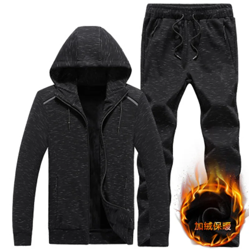 Large size 8XL2018 Winter Fashion Men Sporting Suit Hoodies Jacket+Pant Thick Sweatsuit Two Piece Set Tracksuit For Men Clothing Large size 8XL2018 Winter Fashion Men Sporting Suit Hoodies Jacket+Pant Thick Sweatsuit Two Piece Set Tracksuit For Men Clothing