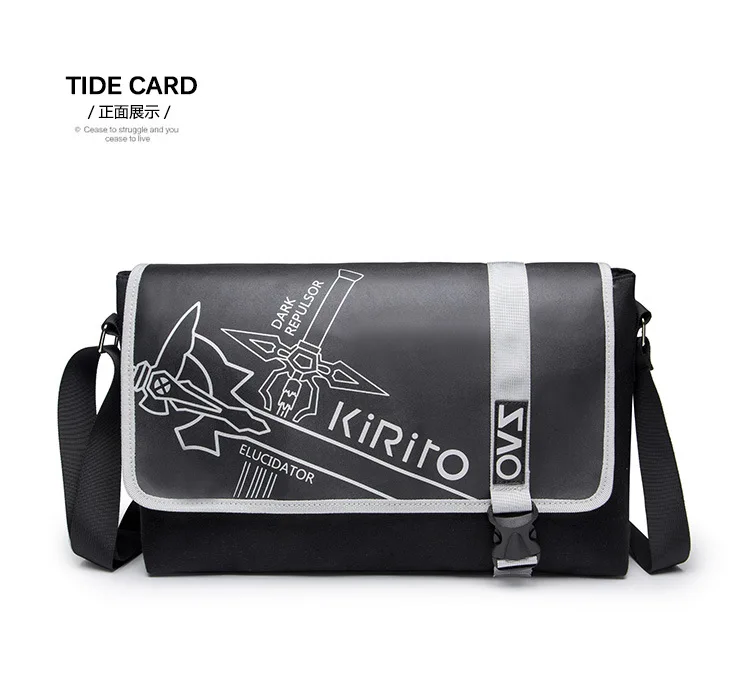 Durable fashion anime shoulder bag sword art online bag canvas bag