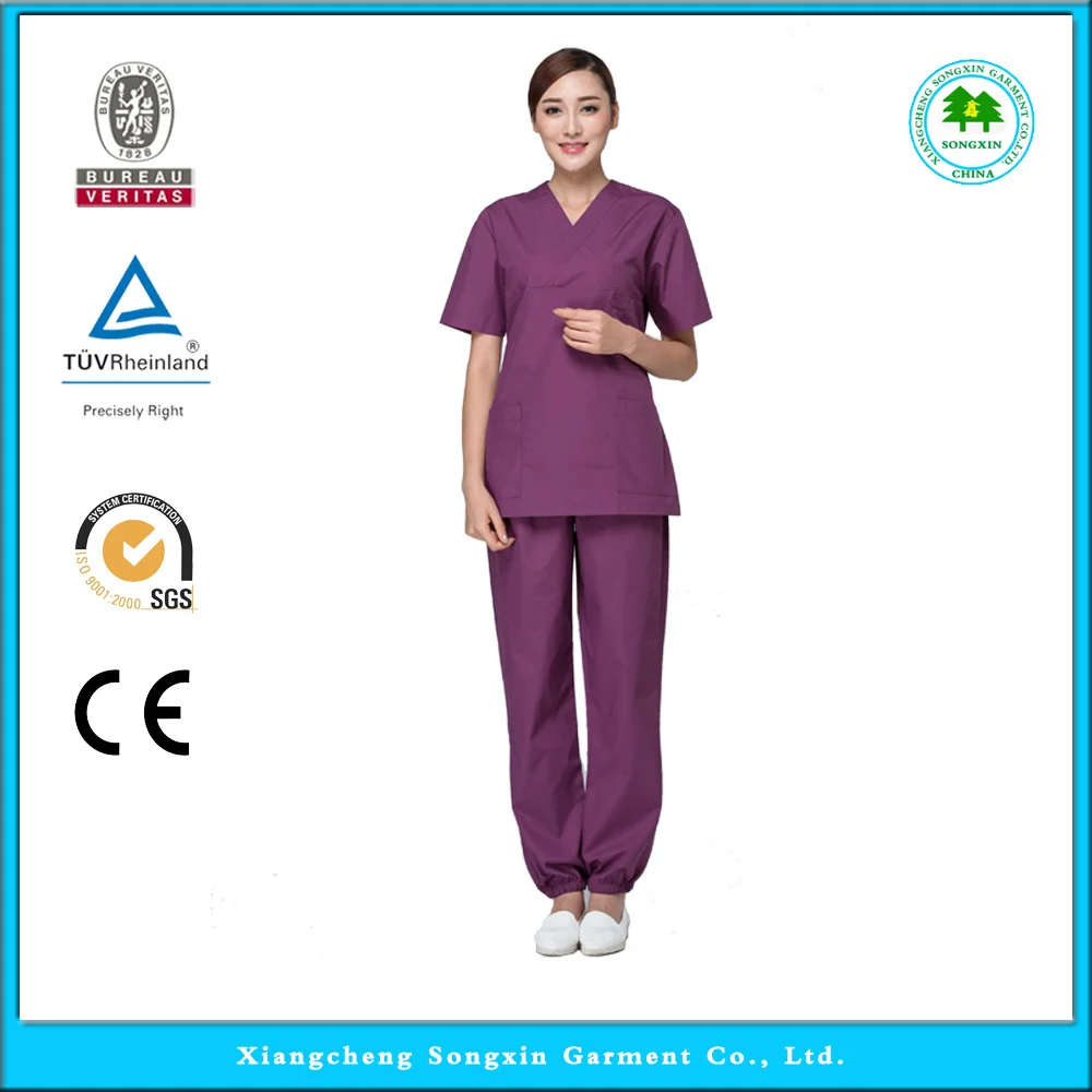 2015 Oem Nursing Uniforms Scrubs Medical Scrub Sets Hospital Scrub Set Medical Nursing Doctor
