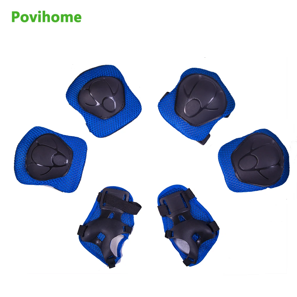 

Elbow Wrist Protective Knee Pads Protective Gear Guard Adjustable for Kids Boy Children Set of 6pcs Z79402