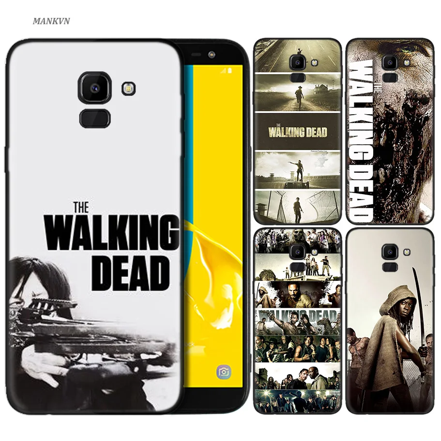 

Silicone Case For Samsung Galaxy J4 J6 A6 A8 Plus A7 A9 J8 2018 A5 2017 Soft Cover Shell The Walking Dead