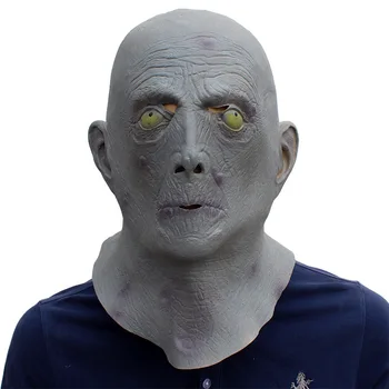 

Halloween Terror Mask Old Man Elderly Latex Mask Full Face Scary Head Cover Party Costume Alien Headgear Mask