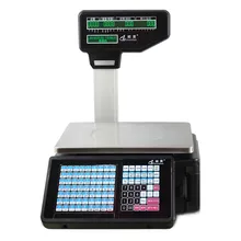 Поддержка USB сканер касса U диск сети передачи данных 2 в 1 весы Вес весы печать этикеток со штрих-кодом