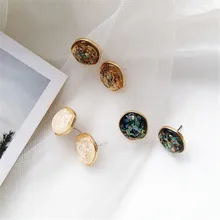 Уникальные преувеличенные серьги, семь цветов, восстановленные в древнем стиле, ослепительные цветные серьги, нежные серьги