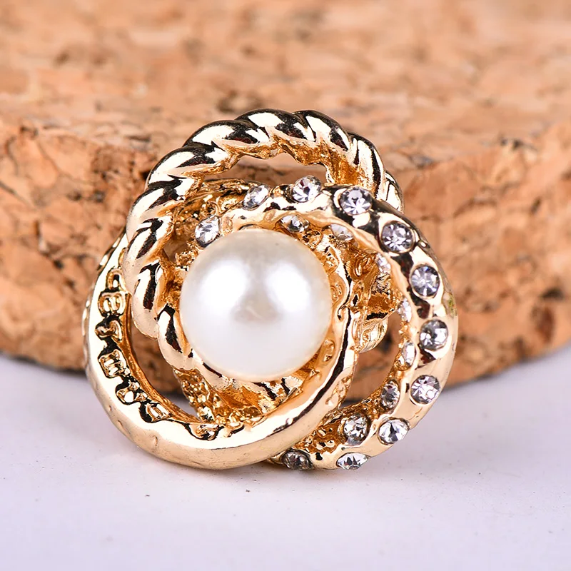 

10pcs Interchangeable Accessory Single Molding Imitation Pearl Ibryant Snap button 18mm Fit Button Snaps Bracelet Jewelry ZL006