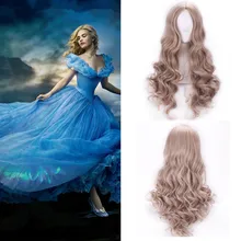 princess cinderella wig cosplay hair heat resistant anime wigs for women synthetic wigs curly Costume Party