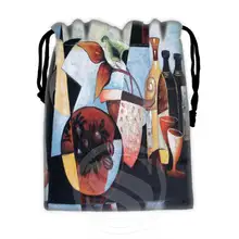 Известные западные картина маслом#6 логотип печатных получить мешок сжатия Тип мешки drawstring Размер 18X22 см TW902# Y6