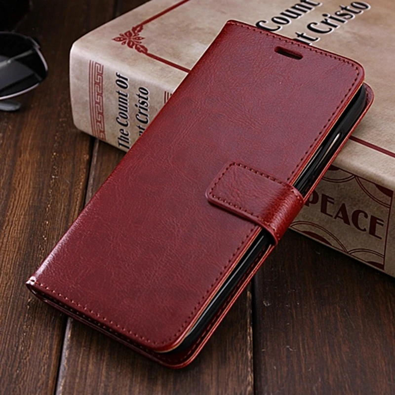 Luxury Leather Wallet Flip Case - Soft Protective Cover