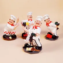 Новая рекламная стойка для вина, четыре предмета, смола, шеф-повара, домашний декор для ресторана отеля, украшения для рукоделия