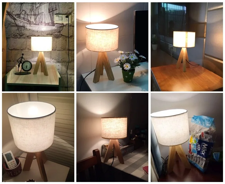 Светодиодный настольный светильник, деревянная кровать, прикроватная лампа, домашний декор для гостиной, спальни, Lamparas De Mesa Para El Dormitorio, классическая лампа
