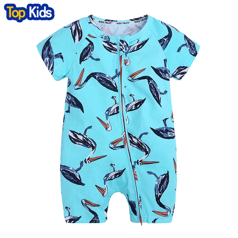 

Newborn Baby Girl Romper Baby Boy Pajamas Short Sleeve Cotton Jumpsuit cartoon Print unisex Outfit Clothes 0-2 kids wear MBR251