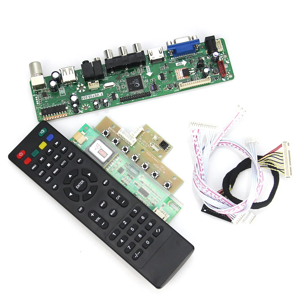 

For LP154WX4-TLCA CLAA154WB03AN T.VST59.03 LCD/LED Controller Driver Board (TV+HDMI+VGA+CVBS+USB) LVDS Reuse Laptop 1280x800