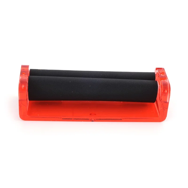 Пластиковые прокатки машина прозрачный табачный ролик сигареты прокатки машина ручной ролик для 78 мм бумаги JL-031C - Цвет: Red