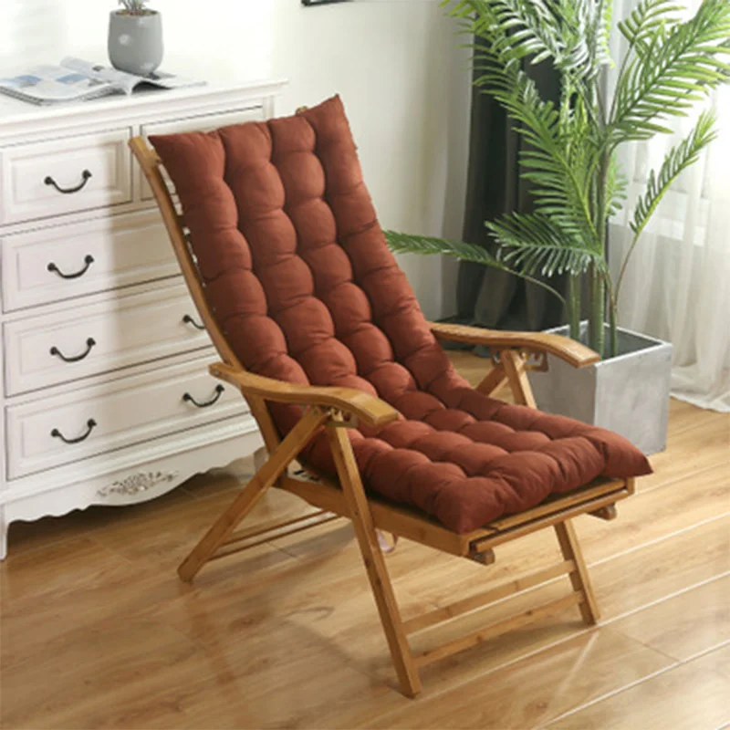 Универсальный кресло-качалка из ротанга, коврик, подушка, удобный длинный шезлонг, кресло-качалка, Спящая спинка, подушка, однотонный