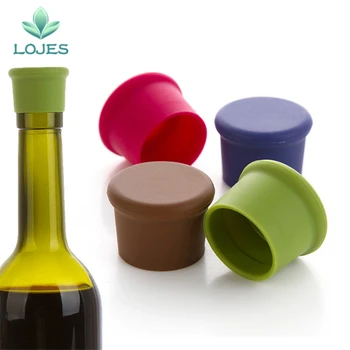 

5Pcs New Wine Bottle Stopper Silicone Bar Tools Preservation Wine Stoppers Kitchen Wine Champagne Stopper Beverage Closures