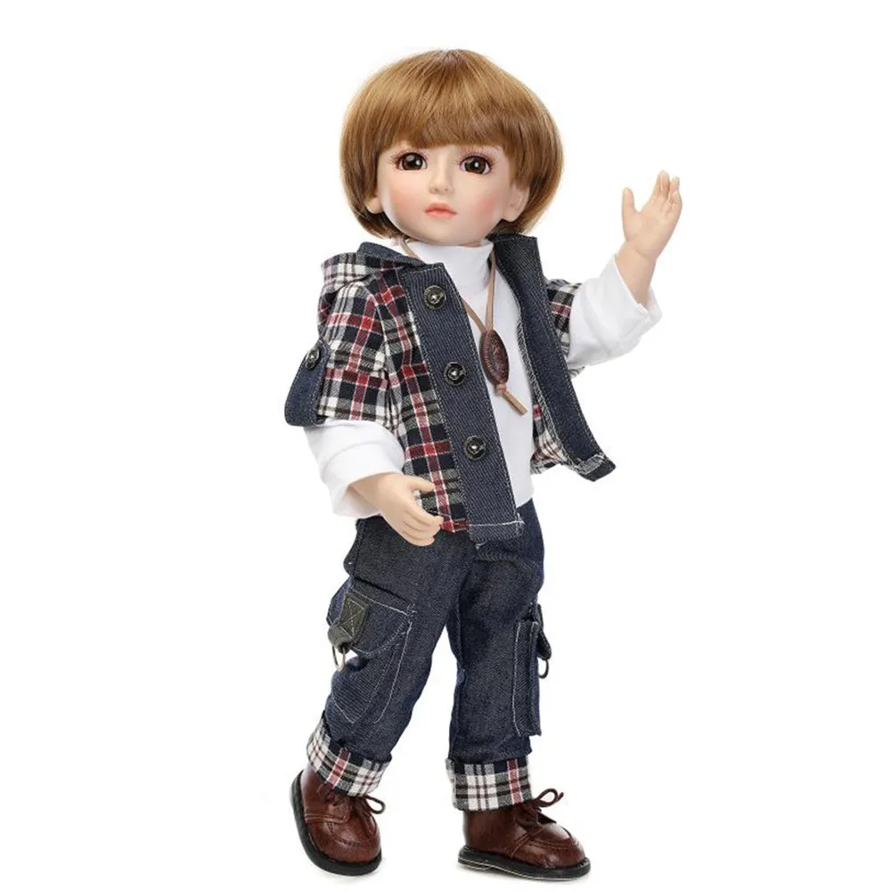 Модная SD/BJD кукла с одеждой, новинка 45 см Реалистичная Детская кукла из винила игрушки для детей Рождественский подарок
