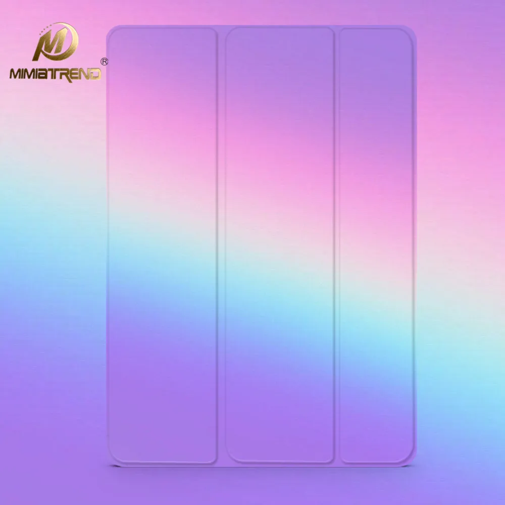 

Mimiatrend New Rainbow Stand Design PU Leather Case for iPad 3 4 2 Smart Cover Smartcover for iPad4 iPad3 iPad2 With Protective