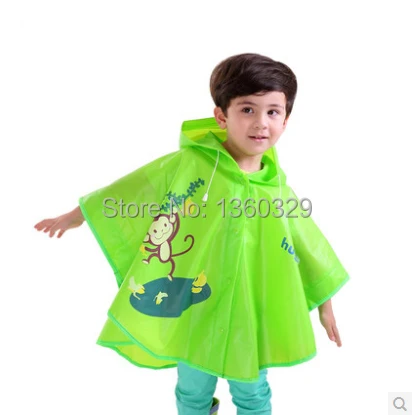 pb Chubasquero Poncho Impermeable Chubasquero Infantil Ni/ñO Capa de Lluvia de Dibujos Animados Poli/éSter Ligero