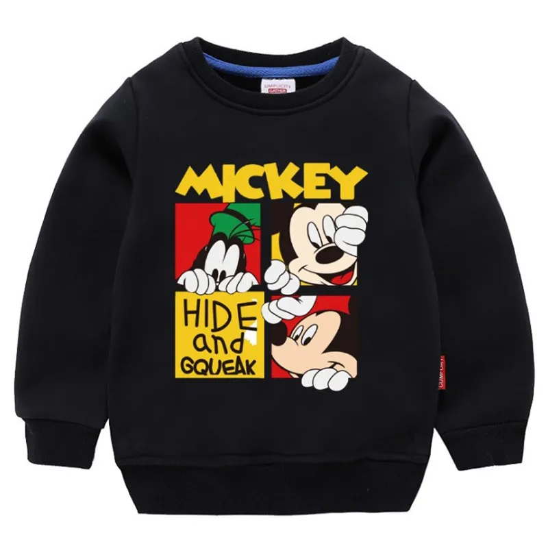 Moggi Cat Cartoon Mickey Boys Sweatshirts for Little Kids Clothes 1-8Years Autumn Spring Children Long Sleeve Cotton Cloth (11)