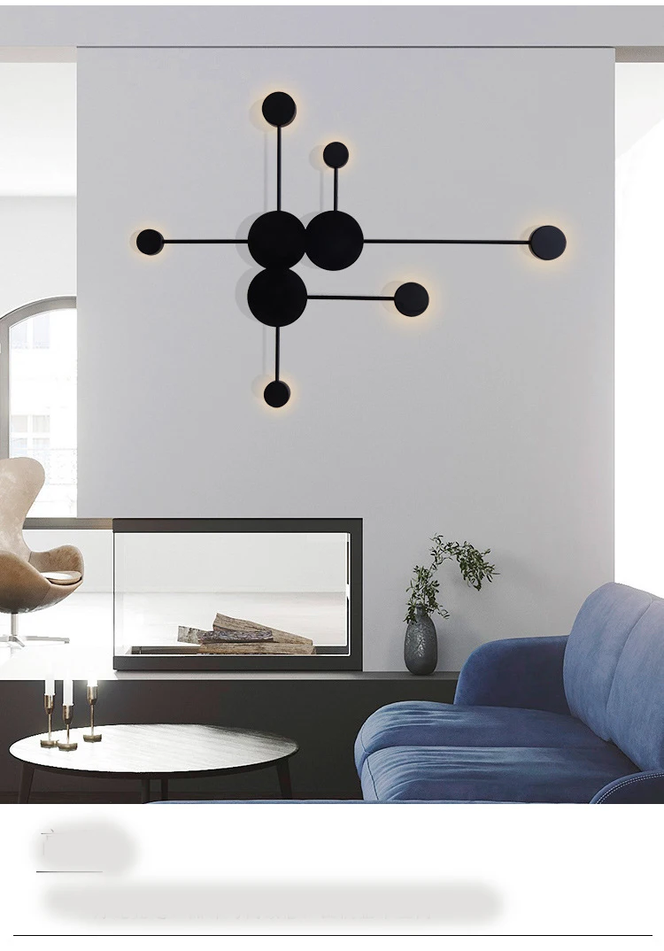 Lâmpada de Parede Lâmpada de Cabeceira Exposição do Hotel Moderna Simples Sala Estar Quarto Criativo Corredor Salão Lightin Pós Led 7 Pós moderna lâmpada de parede simples led