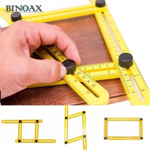 Binoax четырехсторонняя линейка измерительный инструмент шаблон угол инструмент полозья для механизма - изображение