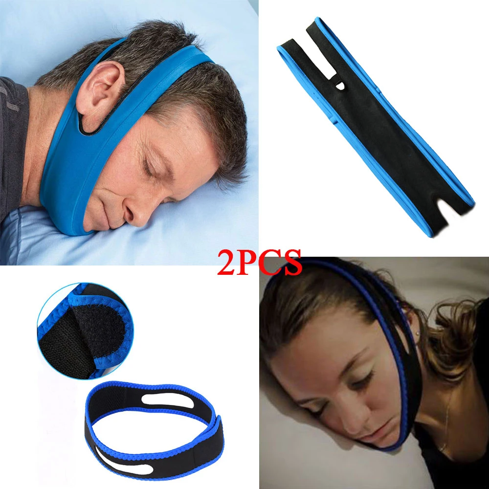 

2PCS Anti Snoring Chin Strap Set Anti Snore Stop Snoring Jaw Belt Sleep Support for Woman Man Care Sleeping Tools Sleep Weel