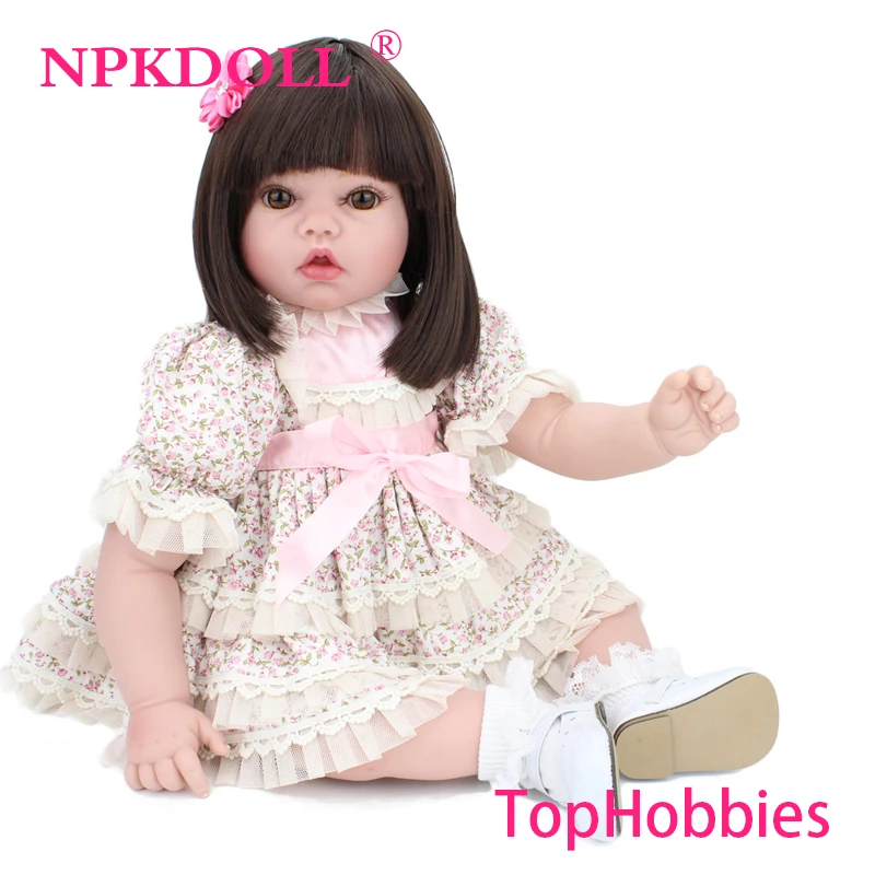 Pursue 55cm Hand Root Hair Doll Baby Real Silicone Reborn ...