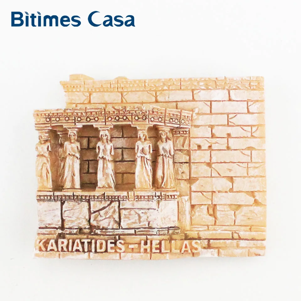 Bitimes 3D магниты на холодильник дорожные сувениры Афины эрехтеион магнитная