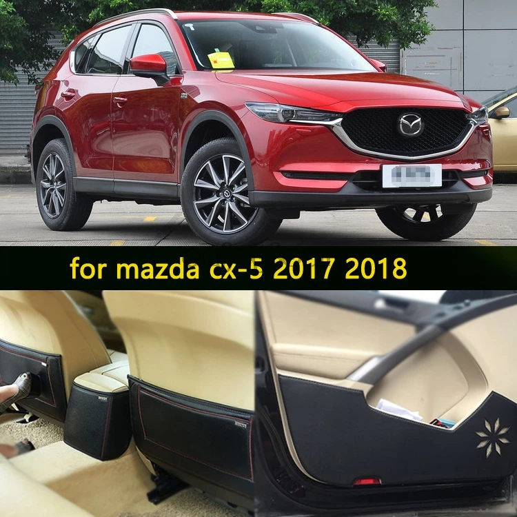 

Car pads front rear door Seat Anti-kick mat Protection Car-styling Accessories For Mazda Cx-5 cx5 2017 2018