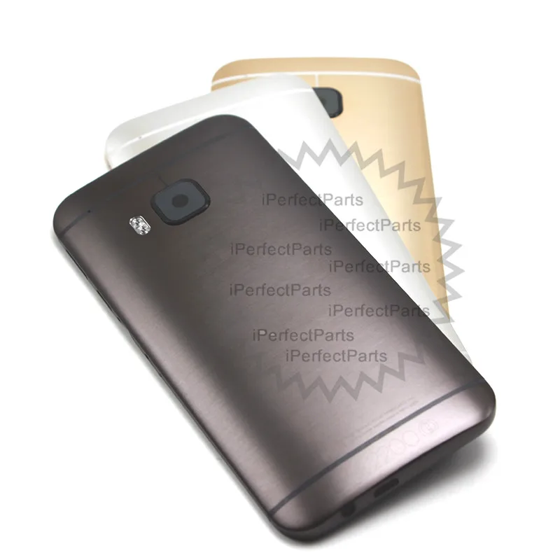 Новая задняя крышка для HTC One M9 Крышка батарейного отсека корпуса + кнопка