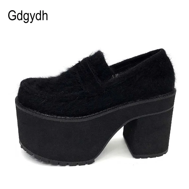 Gdgydh/2019 г. весенняя обувь женская на блочном каблуке осенне зимняя повседневная