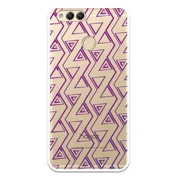 

Stand case costume drawing Triangulos Purples WP016 for Honor 7X