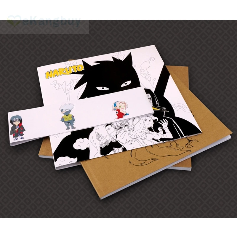 

NARUTO Sketch Coloring Book for Children Adults Painting Drawing Book