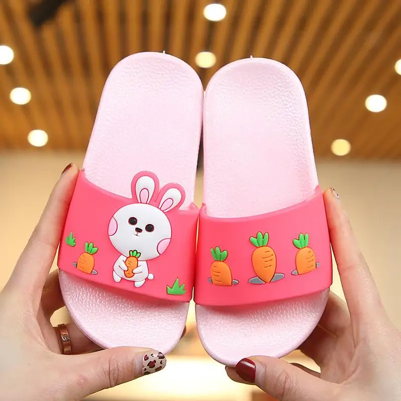 

Unisex Baby Boy Girl Cartoon Rabbits Comfortable Slippers Children Summer Beach Kids Slippers Indoor Home Girls Shoes Outdoor