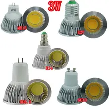 Ультра яркая светодиодная лампа 3W 5W 7 AC85~ 265V E27 E14 GU10 MR16 12V светодиодный лампы Точечный светильник COB светодиодный лампы светильник