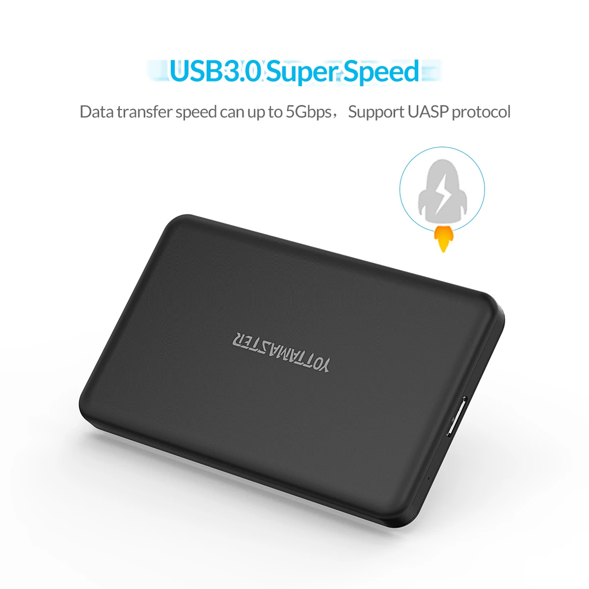 Yottamaster HDD чехол 2,5 SATA для USB 3,0 адаптер 5 Гбит/с жесткий диск Корпус для SSD диск коробка-чехол на HDD HD внешний HDD корпус