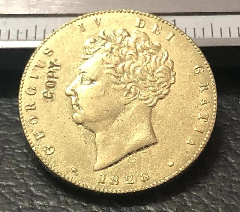 1828 Соединенного Королевства 1 соверен копия золотой монеты|coin coins|coin goldcoin copy |