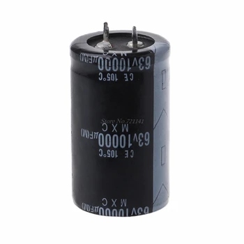 

63V 10000UF Long Life High-frequency Electrolytic Capacitor Durable Capacitors Dropship