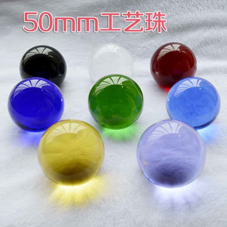 Free shipping 5cm marbles stained glass bead 50 mm manual bead desktop