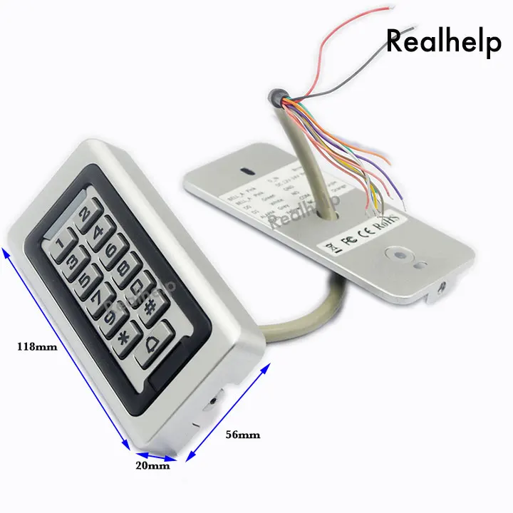 IP68 Водонепроницаемый для использования на открытом воздухе металлический нержавеющий стальной считыватель 2000 использование rs WG вход и выход безопасности RF Клавиатура контроля доступа