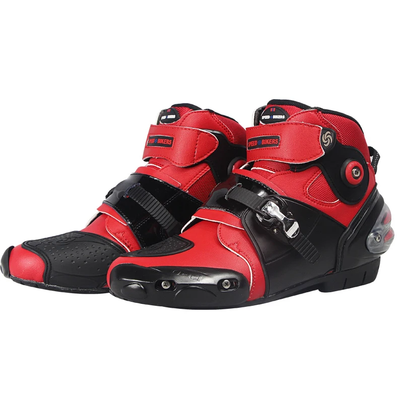 NEW Motorcycle Racing short boots foot protective anker shoes motobotinki Racing boot moto shoes Motorcycle boots