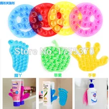 2 шт. совершенно новые чудесные формы Волшебные сильные двухсторонние присоски ПВХ присоски двойные Волшебные пластиковые аксессуары для купания