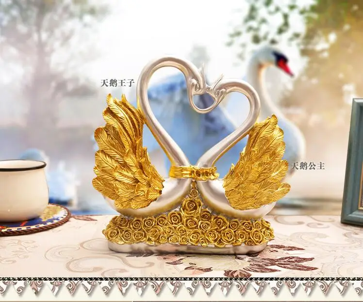 

Type living room wine cabinet decoration swan room decoration crafts household decoration