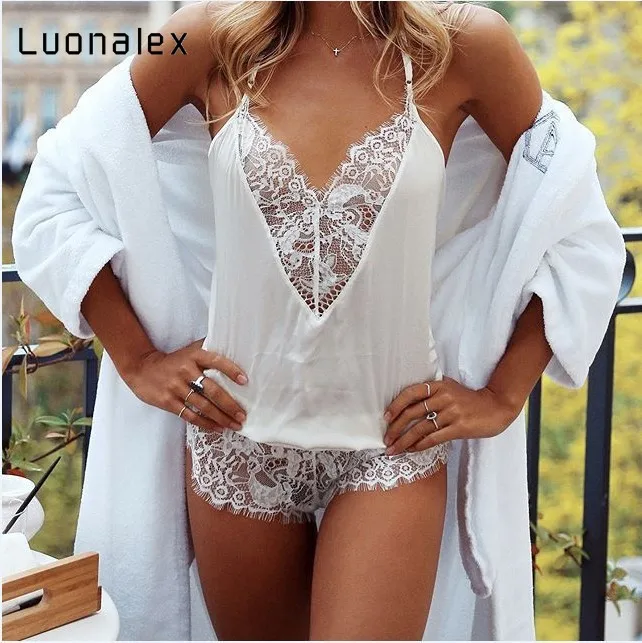 Luonalex 2019 женское сексуальное нижнее белье порно кружевное платье g стринги с