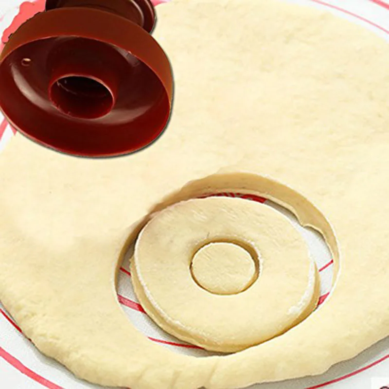 5pcs/lot DIY Plastic Donut Mold Doughnut Desserts Cutter Maker Useful Home Kitchen Bakery Donuts DIY Model Biscuits Mold