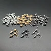 DIY Earring Jewelry Accessories 30PCs Metal Ear Pins Ball Needles and 100pcs Earring Backs 100Pcs Open Circle Jump Rings ► Photo 1/6