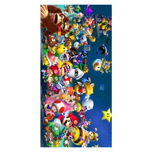 חמה למכירה סופר מריו תינוק במבוק מגבת יד מגבת 35x70 ס"מ מגבות הפנים ילד קטן לשטוף בד ילדים יד מגבת(China)